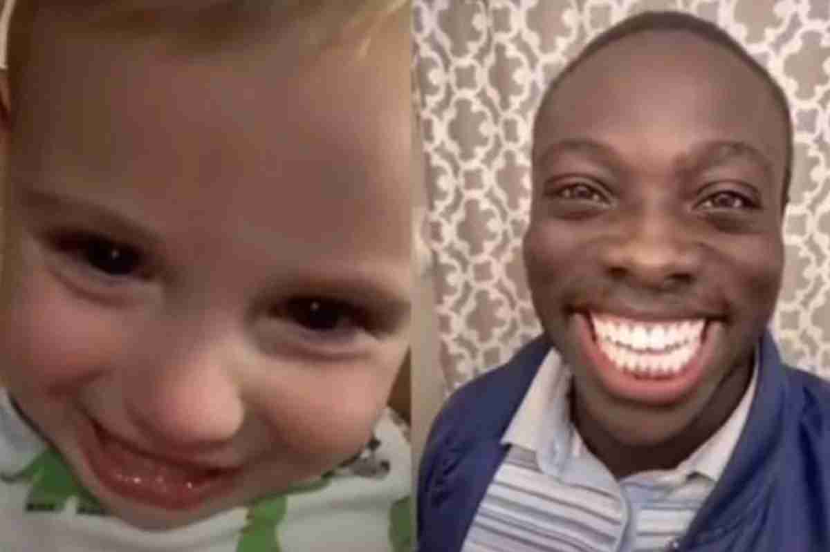 TikToker encanta bebês e crianças com seu enorme sorriso – assista ao vídeo