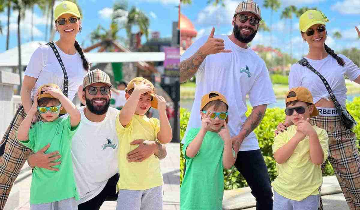Gusttavo Lima e Andressa Suita curtem férias em Orlando com os filhos (Foto: Reprodução/Instagram)