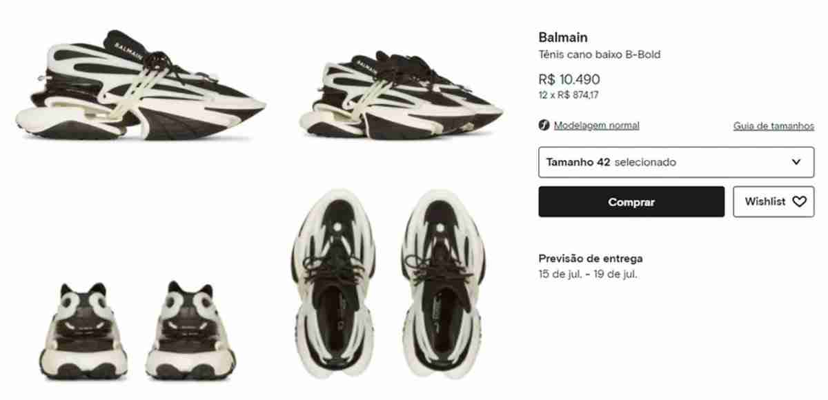 Foto: Reprodução/ Farfetch