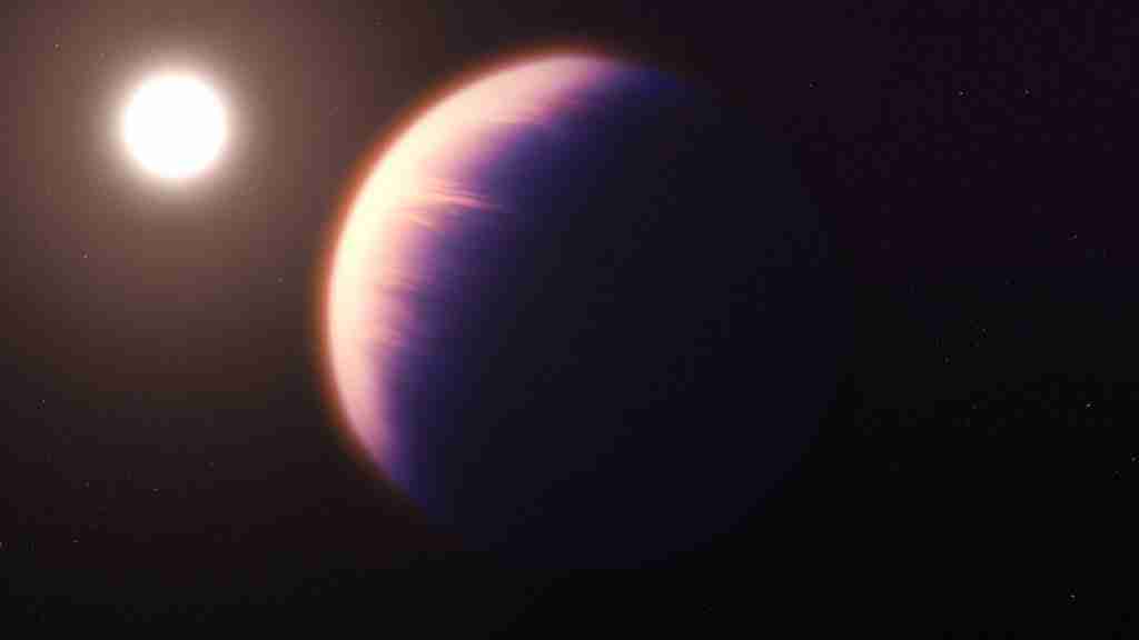 Representação do exoplaneta WASP-39 b