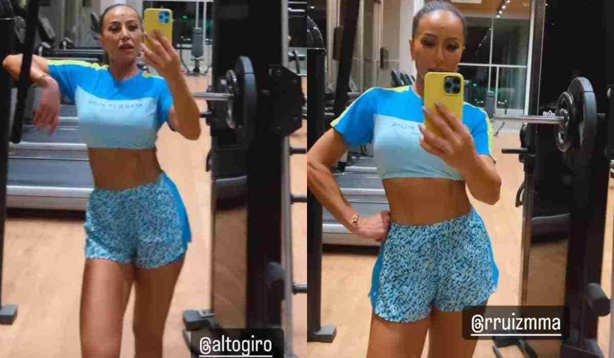 Sabrina Sato exibe corpo musculoso após treino: ‘finalizado’ (Foto: Reprodução/Instagram)
