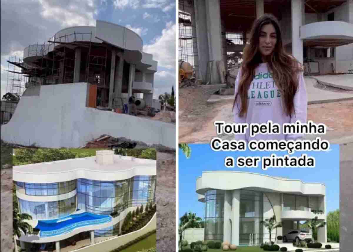 Pamela Drudi mostra detalhes da nova mansão de 900 metros quadrados