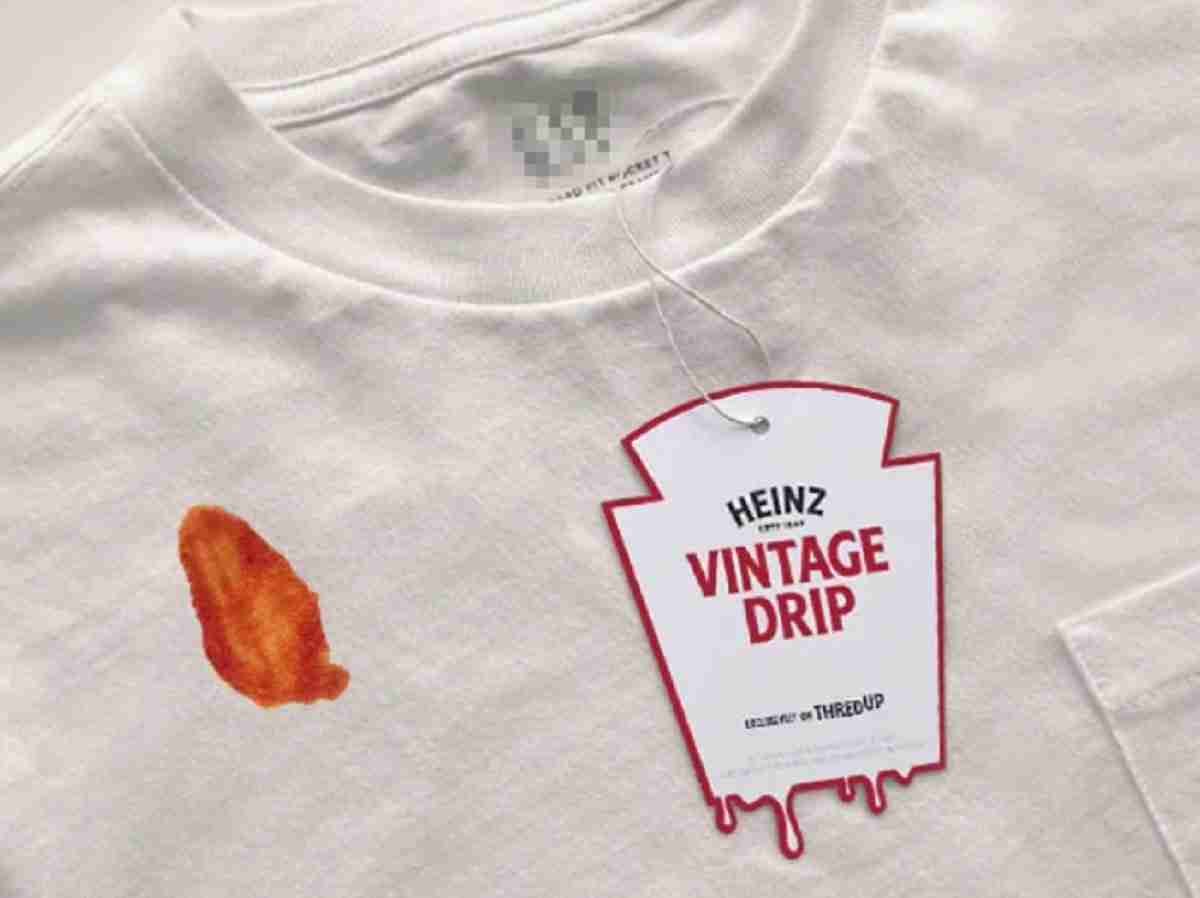 Heinz lança coleção de roupas com manchas de ketchup: ‘novo símbolo icônico’