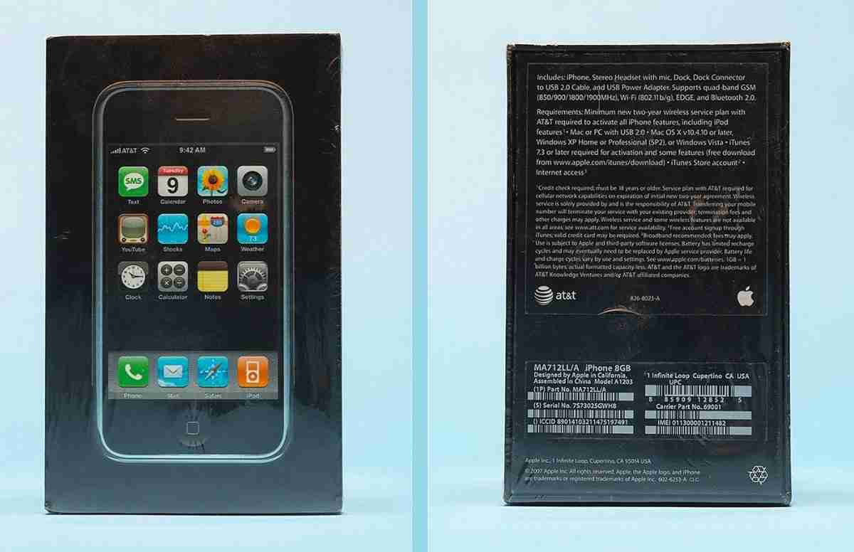 Primeiro modelo de iPhone, lançado em 2007, é vendido em leilão. Fotos: Divulgação/ RR Auction
