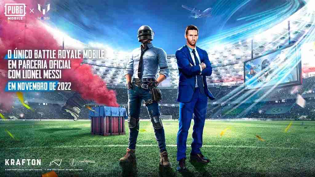 PUBG Mobile anuncia parceria global com Messi