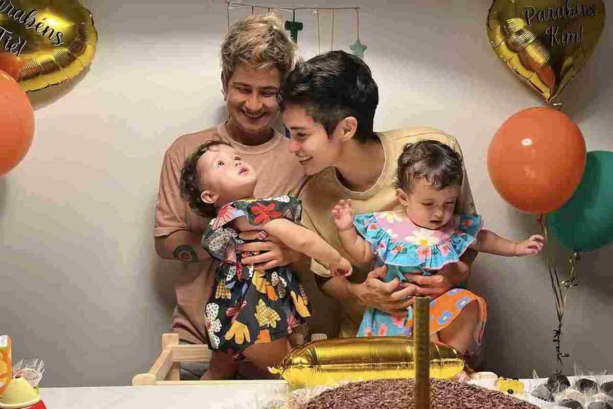Nanda Costa e Lan Lanh comemoram primeiro aniversário das filhas gêmeas (Foto: Reprodução/Instagram)