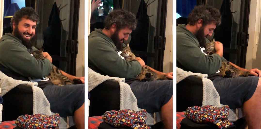 Vídeo fofo: veja o que acontece quando um gato de rua decide adotar um humano