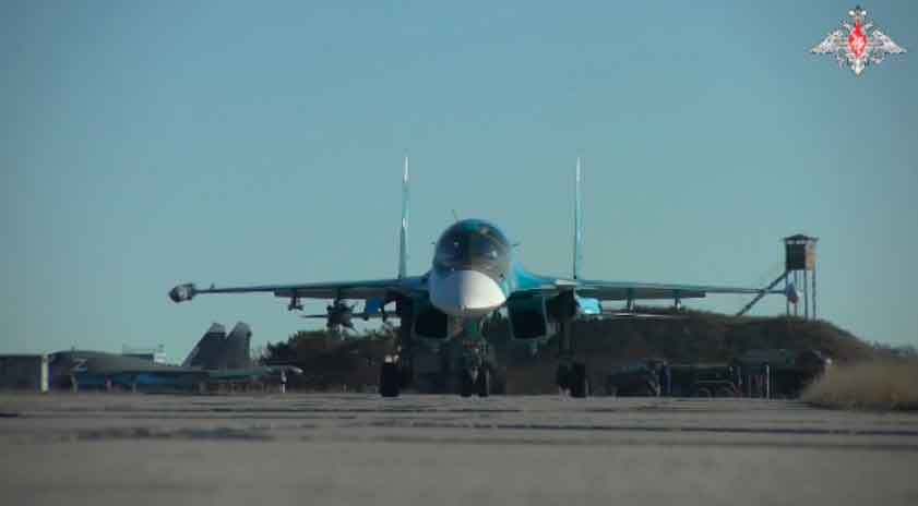 Rússia divulga novo vídeo de seu caça-bombardeiro Sukhoi Su-34