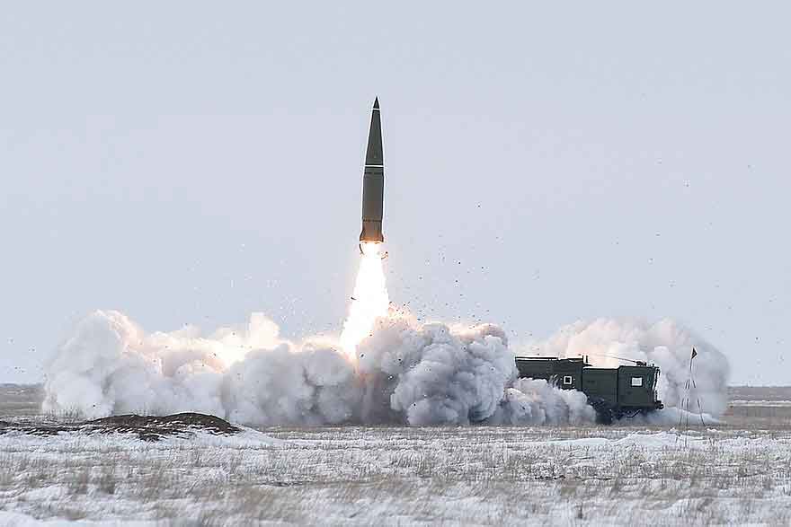 Lançamento do míssil balístico Iskander-M