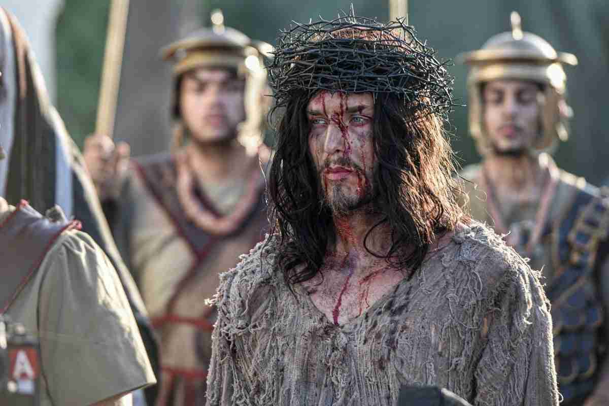 Klebber Toledo como Jesus na Paixão de Cristo de Nova Jerusalém. Fotos: Divulgação