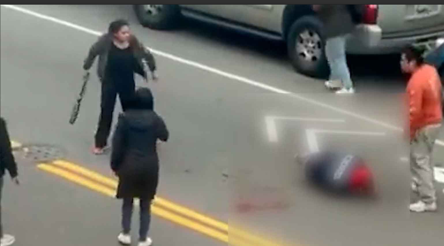 Vídeo brutal mostra homem sendo atacado por vizinhos em estacionamento de Nova York