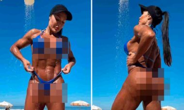 VÍDEO: Gracyanne Barbosa exibe boa forma em ducha na praia: “Estupenda” (Foto: Reprodução/Instagram)