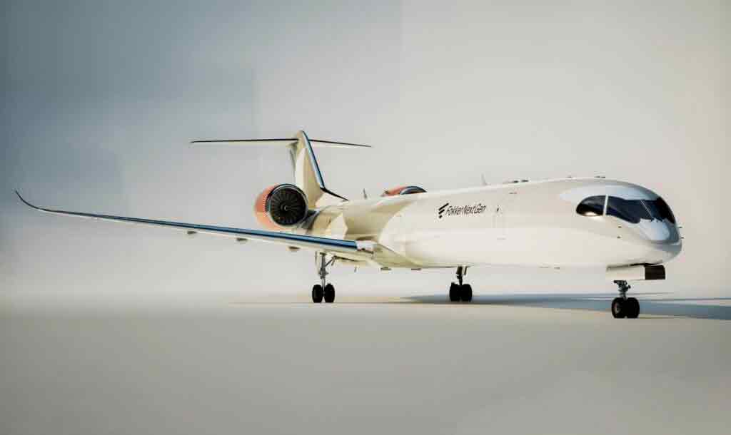 Fokker 100 diventerà un jet a idrogeno. Foto: Divulgação

