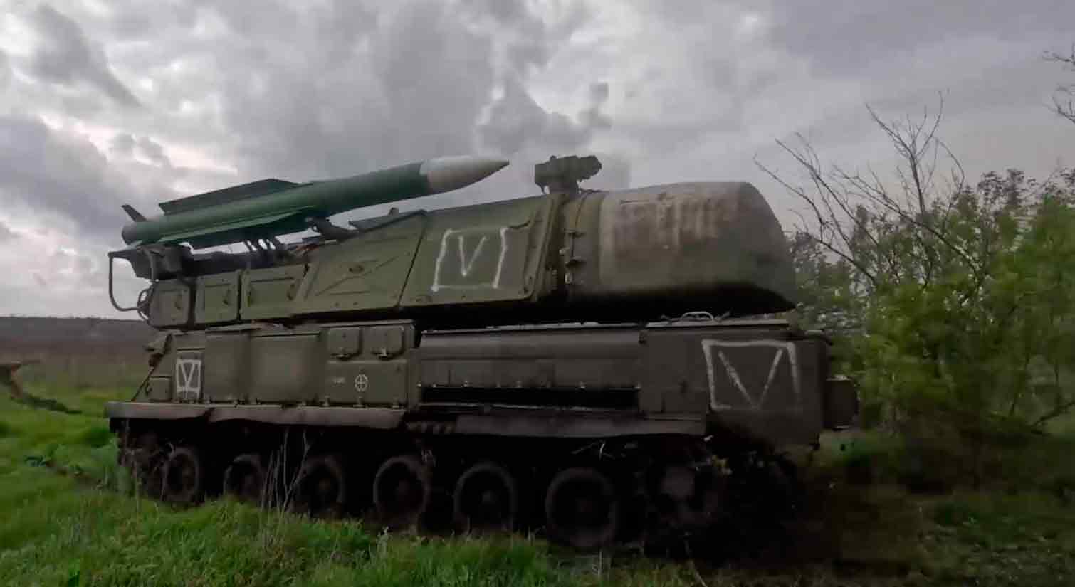 Video ukazuje ruský protiletadlový raketový systém "Buk"