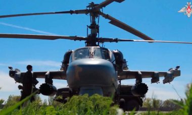 Video shows the attack of Ka-52 helicopters against Ukrainian forces