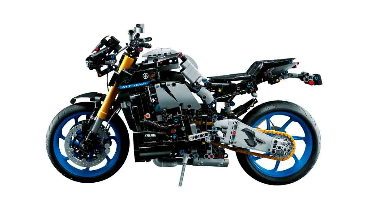 Lego presenta il kit della Yamaha MT-10 SP con cambio marcia a pedale. Foto: Divulgazione