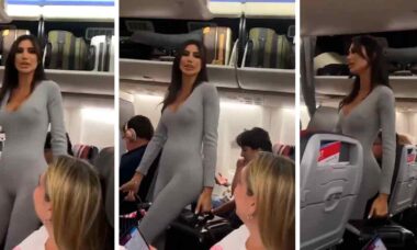 Vídeo: Famosa de Instagram causa confusión en vuelo de American Airlines.Fotos: Reproducción instagram @officialmorganbritt