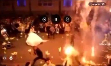 Video: Irak'ta düğün partisinde en az 100 kişi yangında hayatını kaybetti. Fotoğraf: Twitter Reproduksiyonu