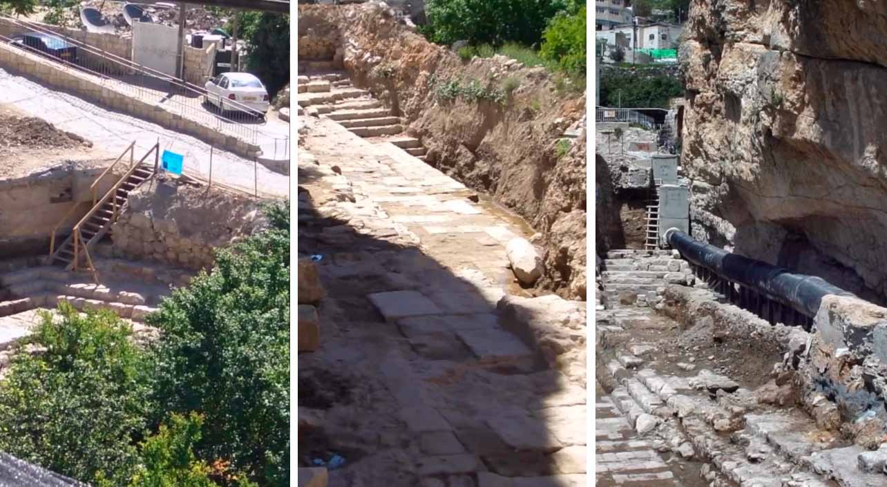 Vídeo: Biblische Stufen, auf denen Jesus ein Wunder vollbrachte, von Archäologen entdeckt. Foto: Instagram @cityofdavid