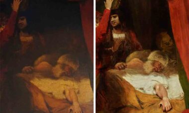 Figura demoníaca é descoberta em pintura de mais 200 anos após restauração