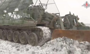 Video Shows Work of Russian Engineers Clearing Paths and Detonating Landmines