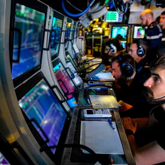 Sous-marin nucléaire de la classe Triomphant. Instagram @marinenationale