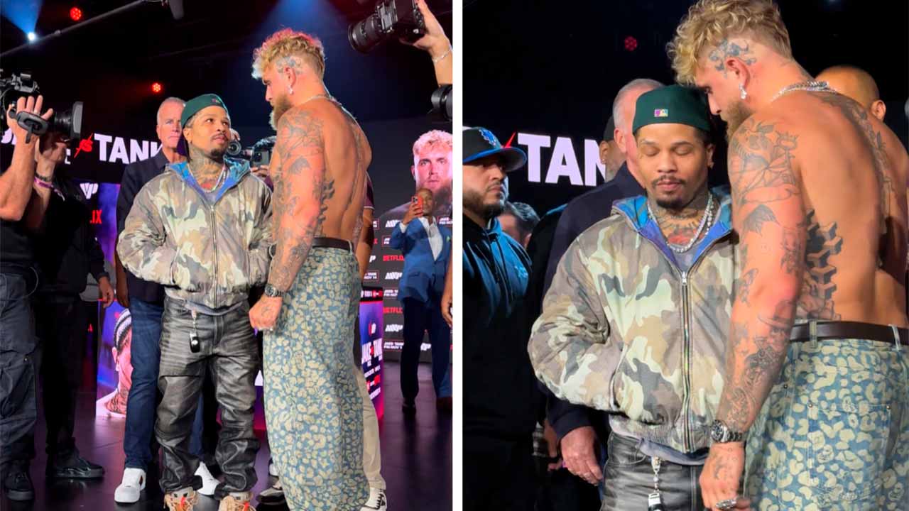 マイアミでの試合前、ジェイク・ポールがタンク・デイビスを挑発。X @jakepaul