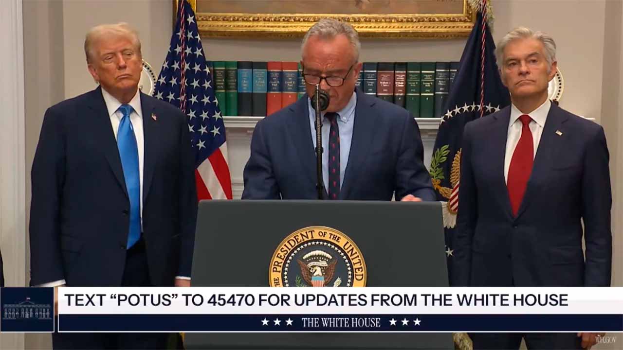 Trump alerta sobre riscos do Tylenol na gravidez e FDA prepara novo aviso aos médicos. X @WhiteHouse 