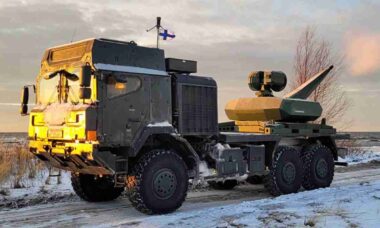 Rheinmetall testaa kolmea Skyspotter-vastadronejärjestelmää harjoituksissa Suomessa (X @ArmyRecognition)