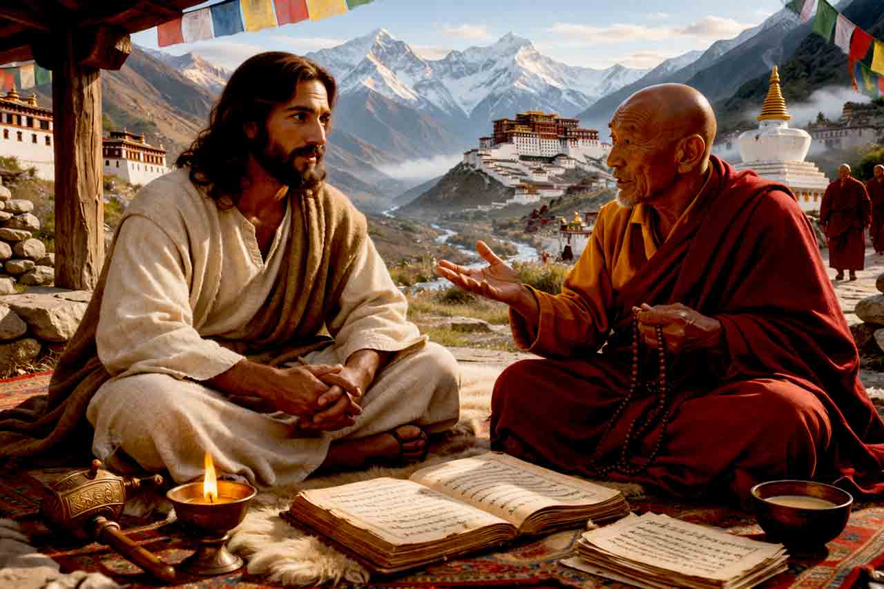 Jesus esteve na Índia e no Tibete? Ilustração: Condutta