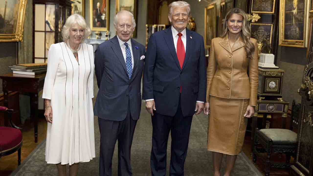 President Trump and the First Lady at Windsor Castle - September 2025. X @RoyalFamily