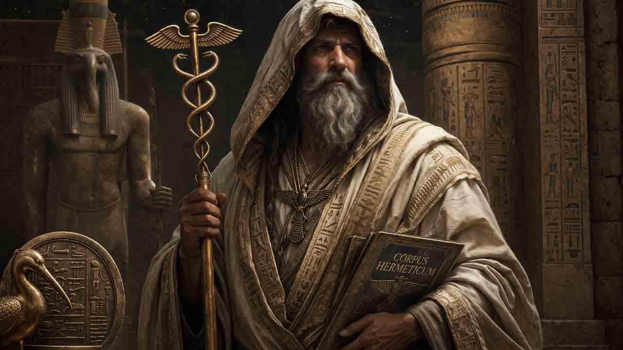 Hermes Trismegisto. Ilustração: Condutta