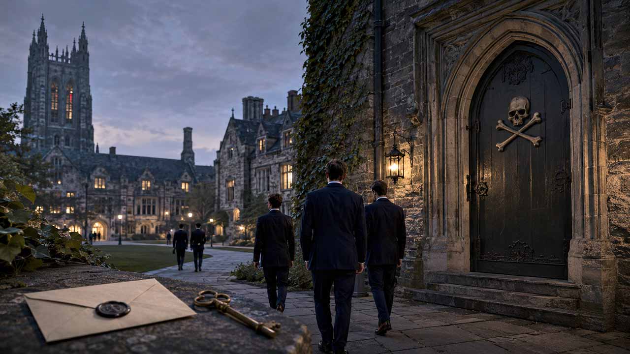 Skull and Bones e os grupos secretos que cercam as elites universitárias americanas. Imagem: Condutta.com